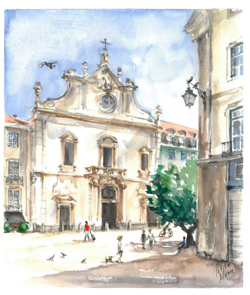 Watercolour Lardo de São Domingos